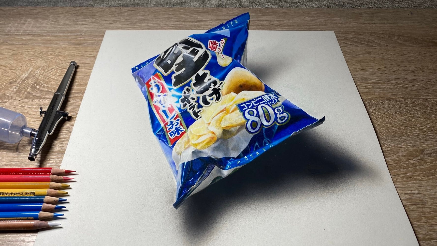 堅あげポテト の色鉛筆アートが 本物にしか見えない どうやって描いたの ハフポスト 堅あげポテト の色鉛筆アートが 本物にしか見えない どうやって描いたの ハフポスト