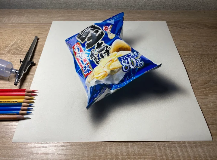 堅あげポテト の色鉛筆アートが 本物にしか見えない どうやって描いたの ハフポスト アートとカルチャー 堅あげポテト の色鉛筆アートが 本物にしか見えない どうやって描いたの ハフポスト アートとカルチャー