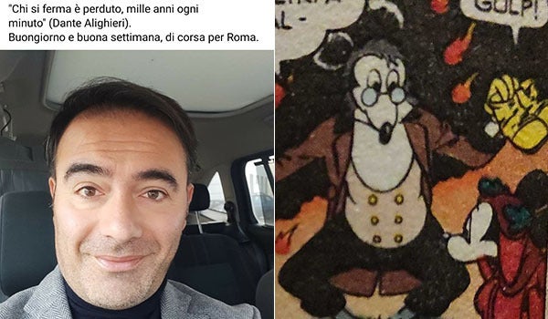 Cita Dante ma è Topolino: la gaffe del sottosegretario leghista all Cita Dante ma è Topolino: la gaffe del sottosegretario leghista all