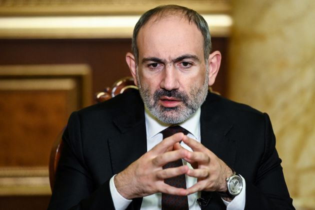 Le premier ministre arménien Nikol Pashinyan donnait une interview à l