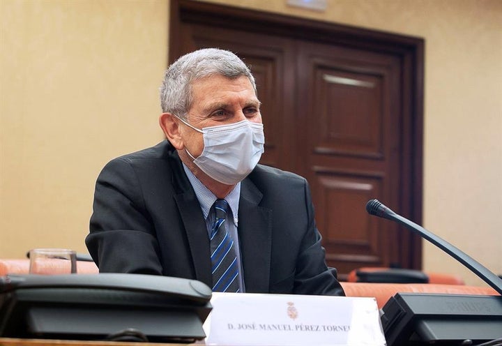 Imagen facilitada por el Congreso de los Diputados de José Manuel Pérez Tornero durante su comparecencia el pasado 13 de enero.
