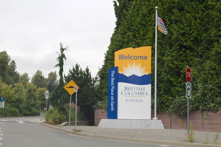 A welcome sign in Surrey, B.C. pictured on July 19, 2014.