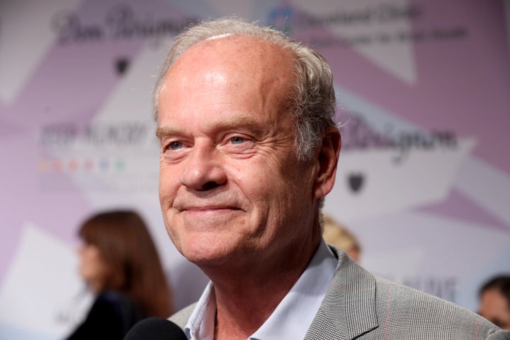 Actor Kelsey Grammer is interviewed at the 24th Annual Keep Memory Alive "Power of Love Gala" advantage for the Cleveland C