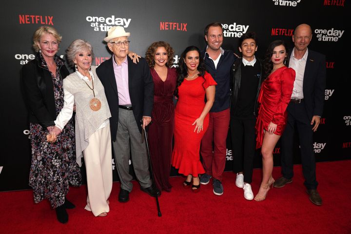 The cast and creators of Netflix’s “One Day at a Time,” one of a handful of major series with a Latinx cast before it was canceled in 2019.