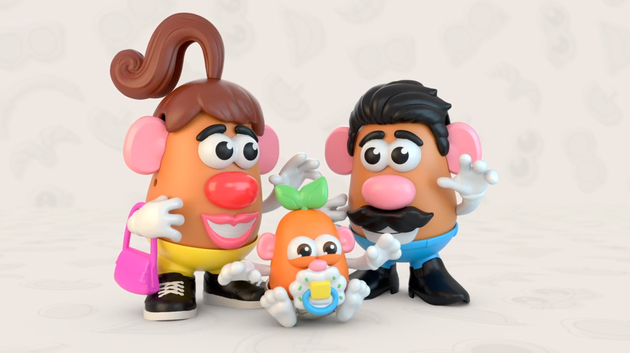 A screenshot from a Hasbro promotional video for the company's Potato Head rebrand.