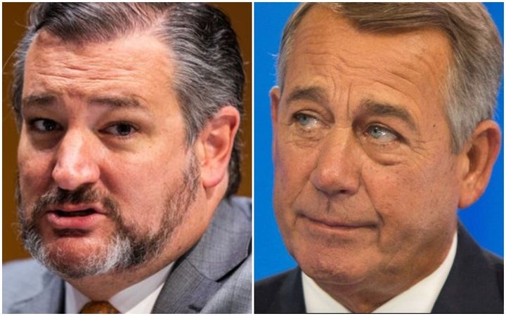 Ted Cruz and John Boehner: No love lost here.