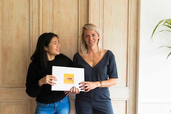Grip co-founders Ling Lin (left) and Anne Marie Droste. 