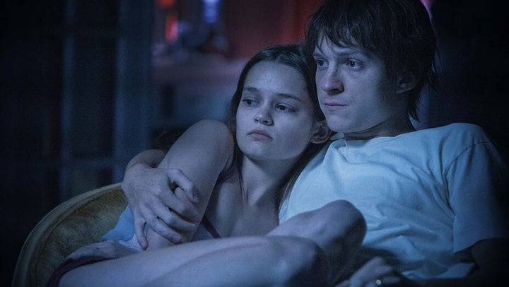 Ciara Bravo and Tom Holland in "Cherry"