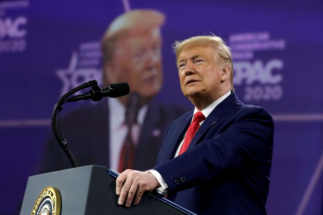 Donald Trump lors du CPAC de février 2020 à Washington