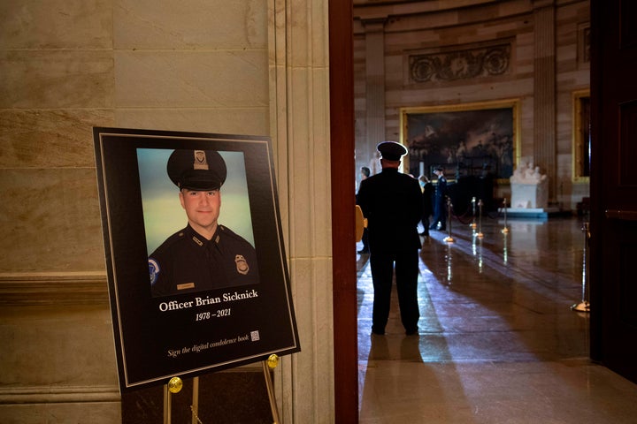 U.S. Capitol Police officer Brian Sicknick was one of five people to die during the Jan. 6 Capitol insurrection. Two other police officers died by suicide in the days after.
