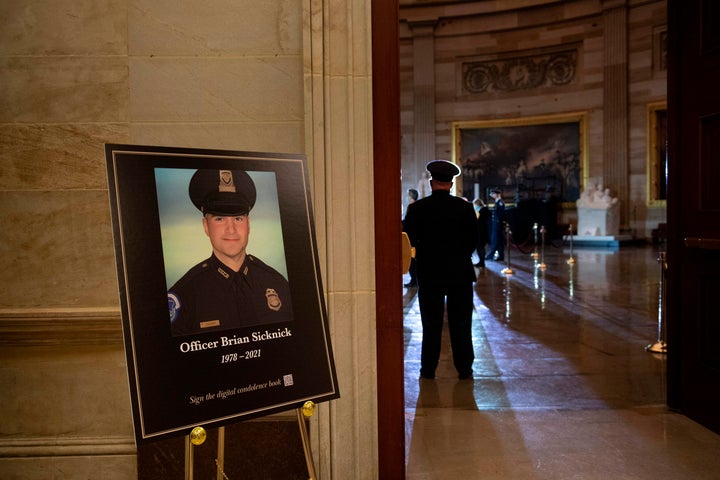 U.S. Capitol Police officer Brian Sicknick was one of five people to die during the Jan. 6 Capitol insurrection. Two other po