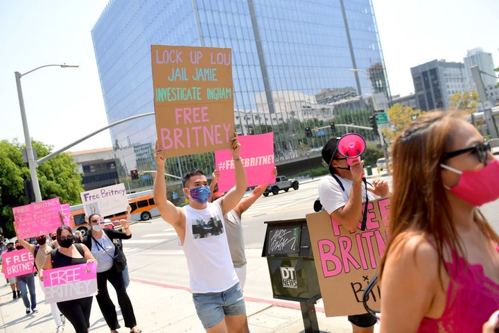 Una manifestación del movimiento #FreeBritney en Los Ángeles (California).