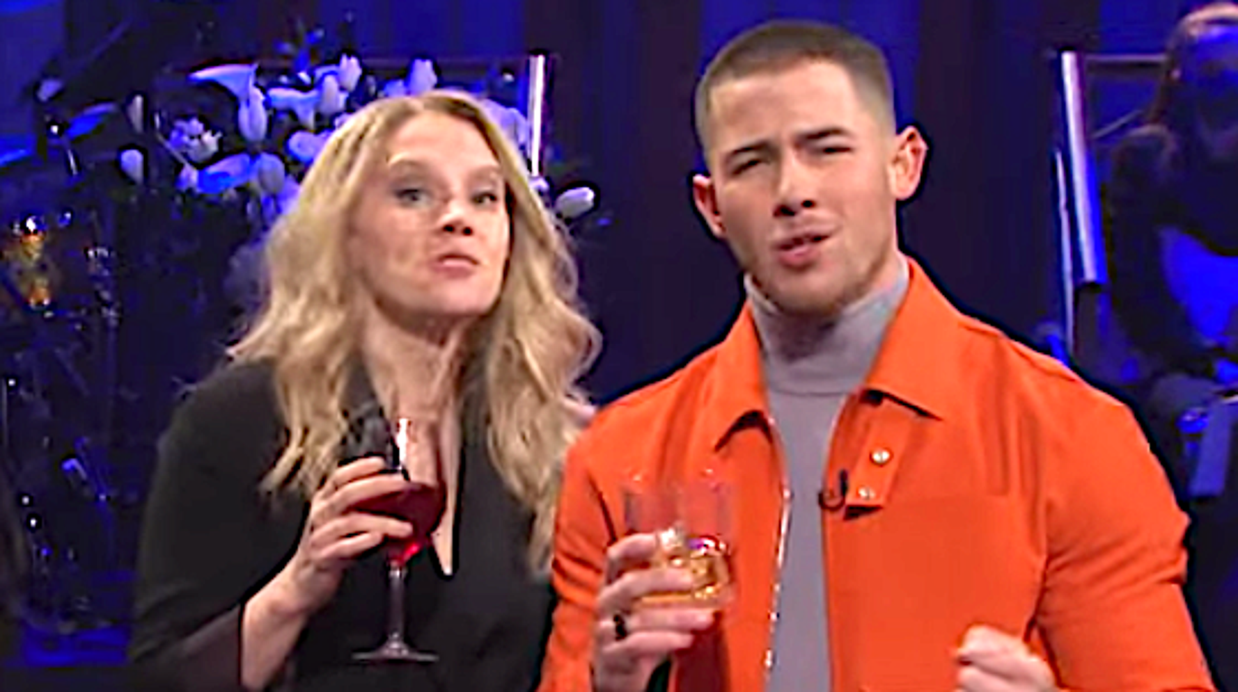 “SNL” host Nick Jonas assures his brother that they are still a band, then launches his own “Spaceman”