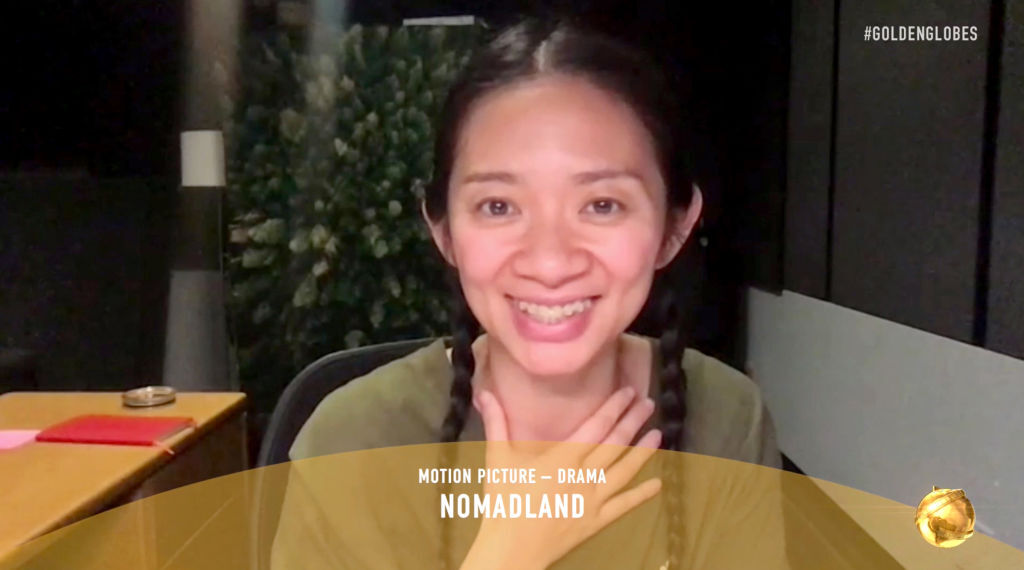 Chloé Zhao et "Nomadland", une victoire historique aux Golden Globes