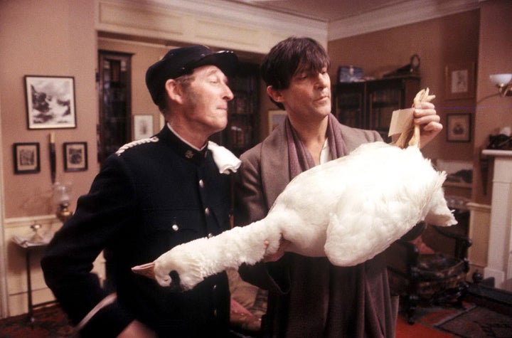 Frank (left) in 1984's Adventures Of Sherlock Holmes