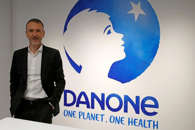 Emmanuel Faber, ici avant une conférence de presse pour présenter les résultas annuels de Danone, à Paris, le 16 février 2018.