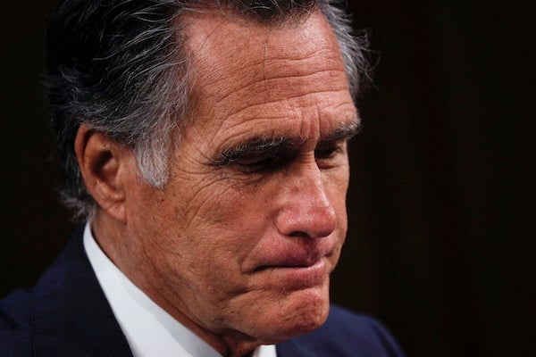 Sen. Mitt Romney (R-Utah) took a tumble over the weekend while spending time with his grandchildren in Boston.