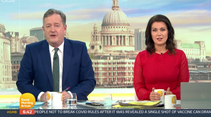 Piers Morgan and Susanna Reid