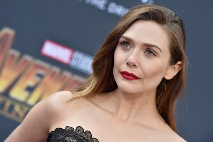 Elizabeth Olsen, en el estreno de 'Infinity War'.