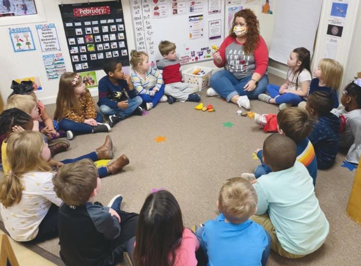 Children attend Funtime Preschool in Clinton, Mississippi. The coronavirus relief bill would send a signal that child care matters — a sign of a growing understanding that without this industry and these workers, parents of young children can’t go to work.