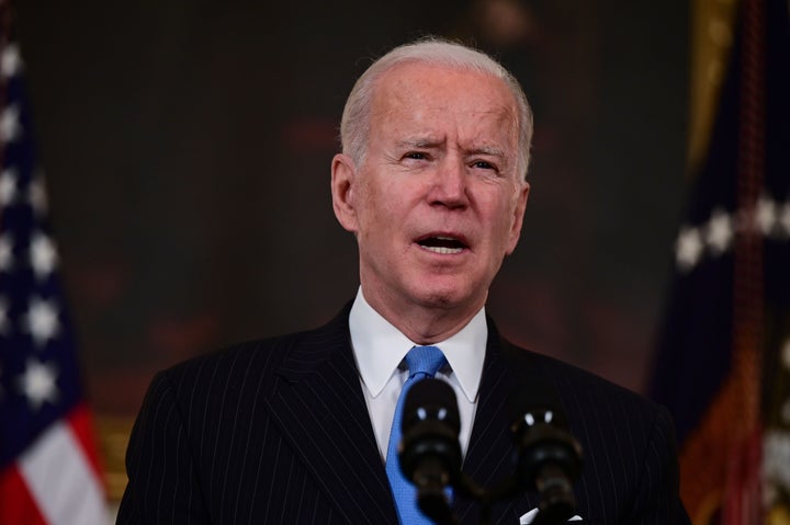President Joe Biden delivers remarks Tuesday on the government's pandemic response, including the recently announced partners