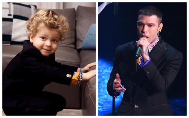 Sanremo 2021, Leo fa il tifo da casa e si veste come papà Fedez per la prima serata del Festival
