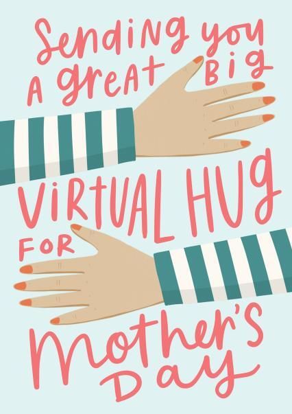 Sending you a great big virtual hug Mother's Day card, Thortful