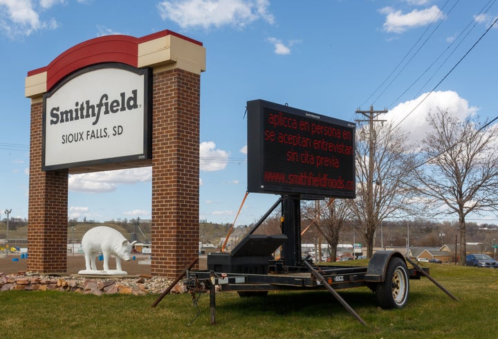 One of the worst workplace coronavirus outbreaks last year took place at a Smithfield meat plant in Sioux Falls, South Dakota.