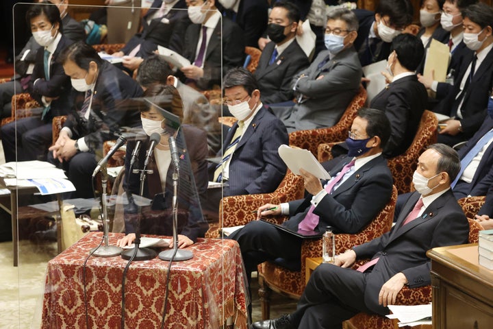 国会／答弁する丸川五輪・男女共同参画担当相