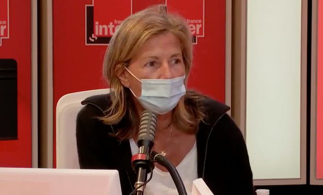 Claire Chazal, ici au mois de mars sur France Inter, assure qu'il n'a jamais fait preuve de force contre quiconque.