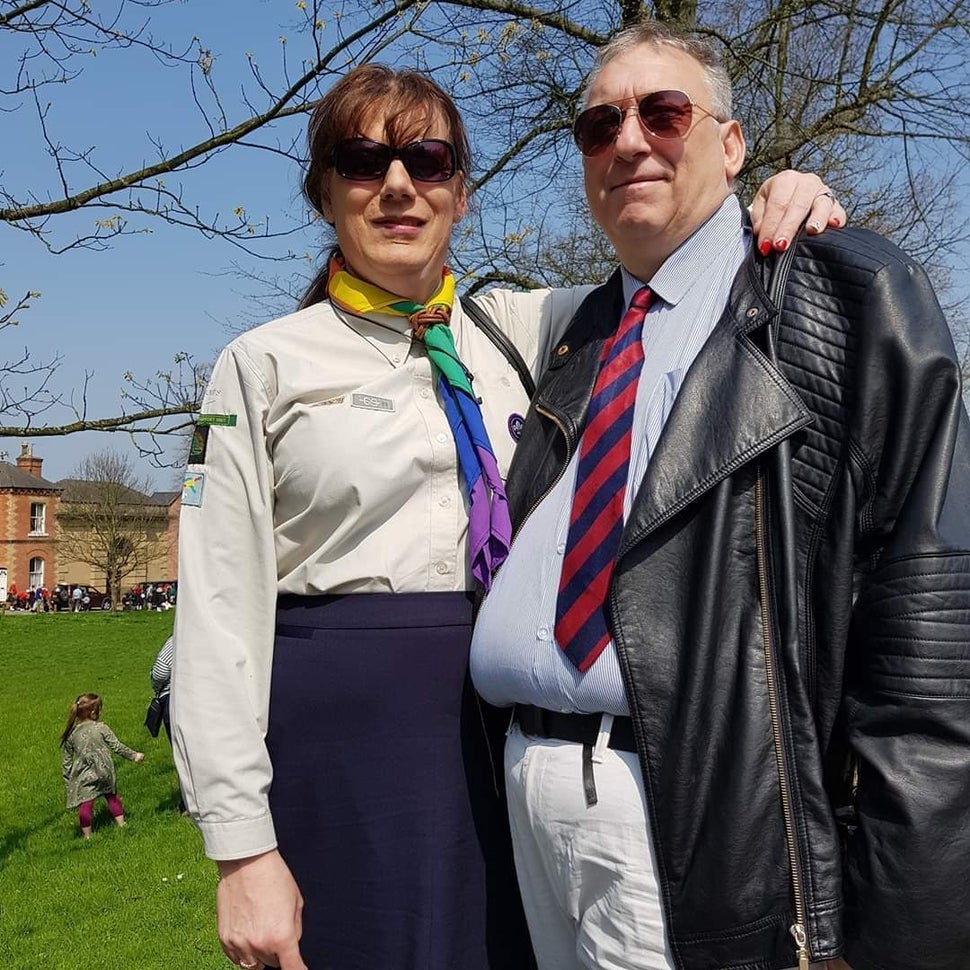 Monica Sulley with her husband, Pete.