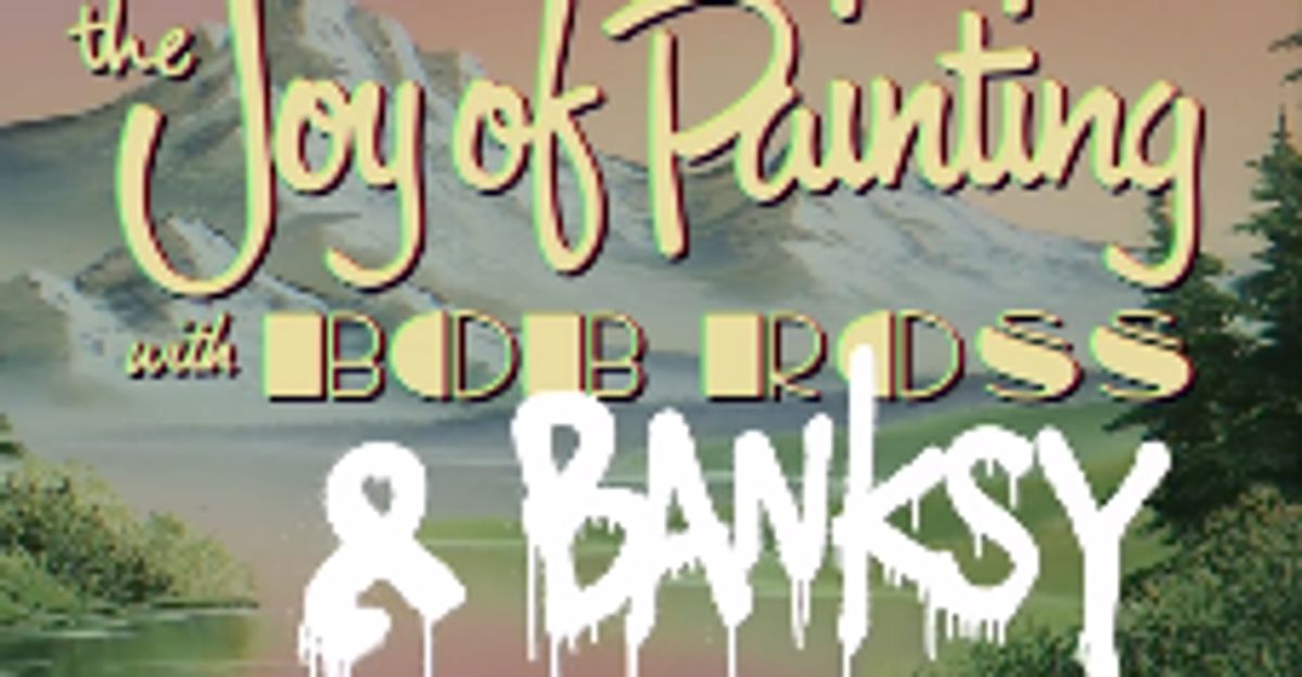 Banksy Channels The Late, Great Bob Ross With Video Of New Street Art Stunt