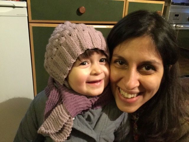 Nazanin Zaghari-Ratcliffe with her daughter Gabriella