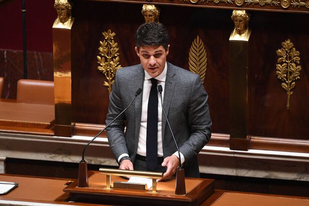 Aurélien Pradié, ici à l'Assemblée nationale le 28 avril 2020.