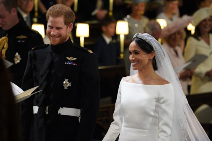 Harry and Meghan's royal wedding was at St. George’s Chapel at Windsor Castle. Meghan revealed that the couple had a private marriage ceremony three days prior.