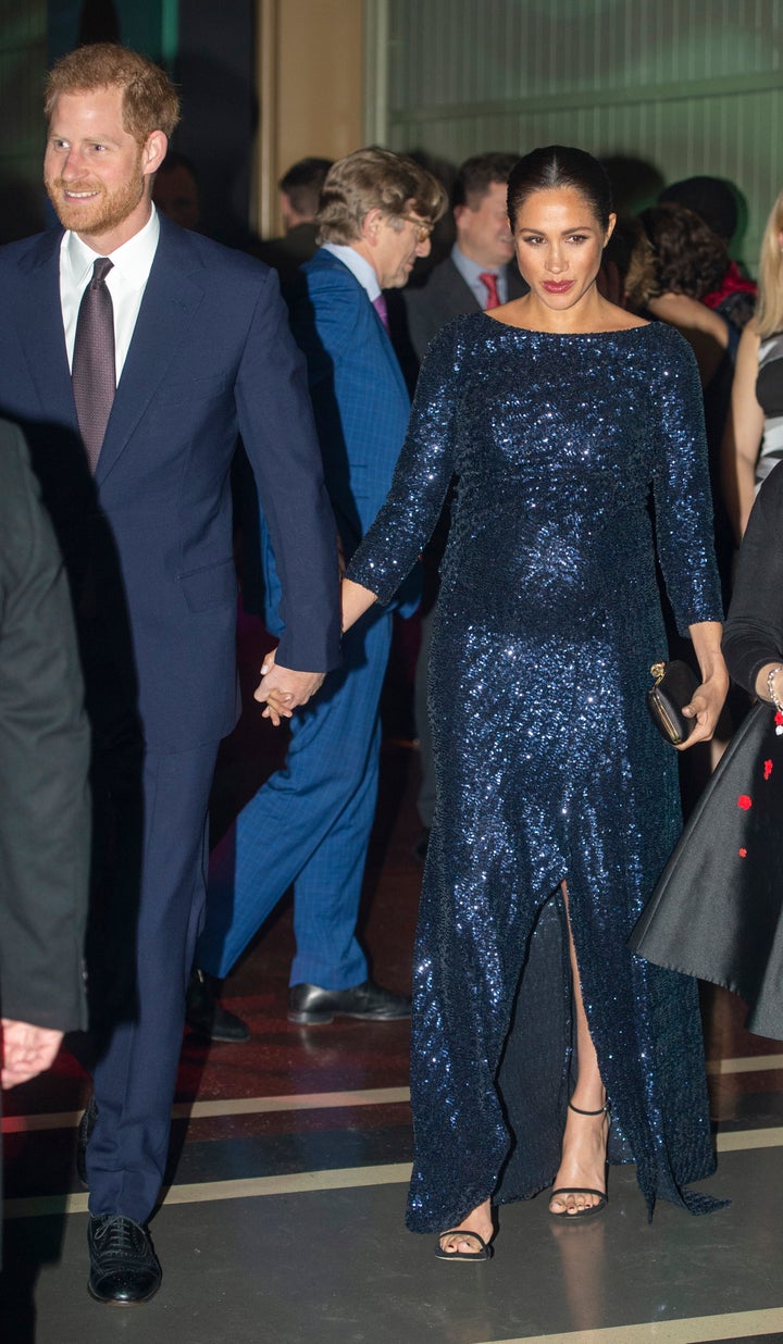 Prince Harry and Meghan Markle at the premiere of Cirque de Soleil's "Totem" on Nov. 16, 2019.