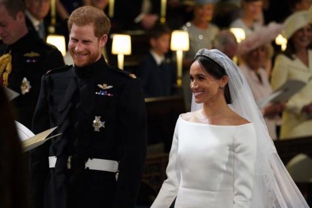 2018年5月19日にセント・ジョージ礼拝堂で開かれた、結婚式