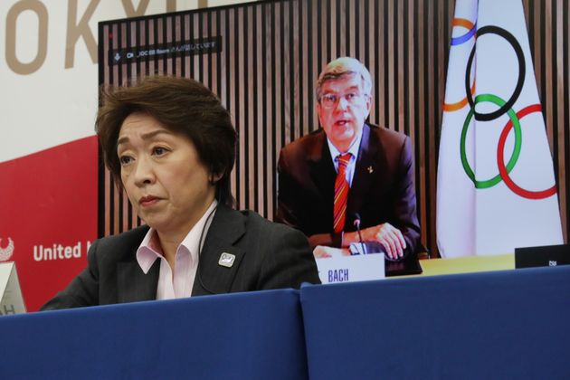 東京五輪／5者協議の橋本会長ら（3月3日）