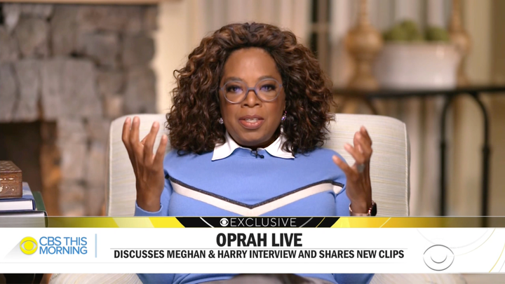 Oprah Winfrey en entrevue à This Morning sur les ondes de CBS, lundi le 8 mars. 