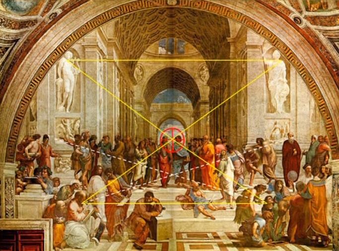 Η Σχολή των Αθηνών (1511), νωπογραφία...