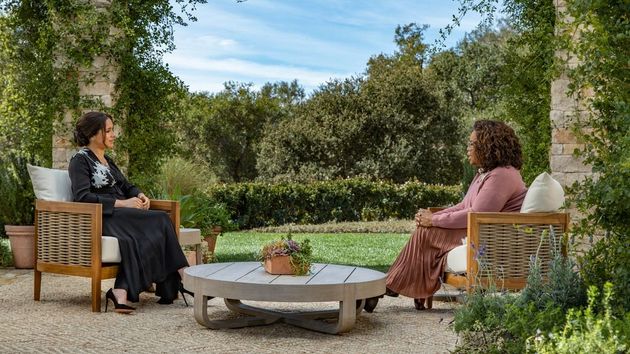Meghan Markle and Oprah Winfrey during their US TV interview