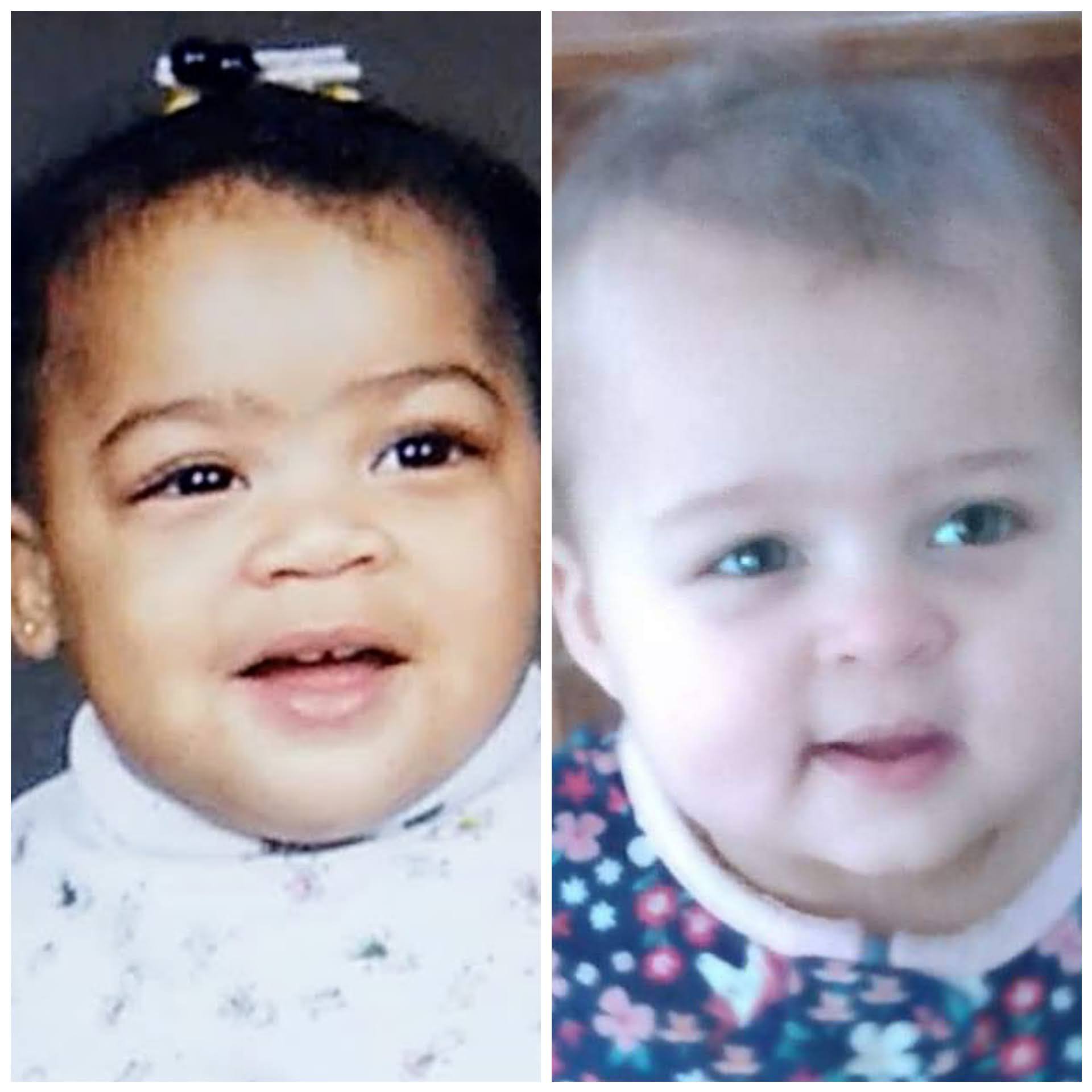 Mixed babies white and 2024 black