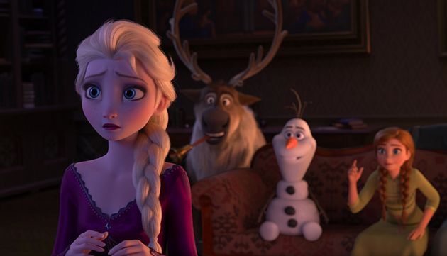 2019年公開の映画『アナと雪の女王2』の一場面