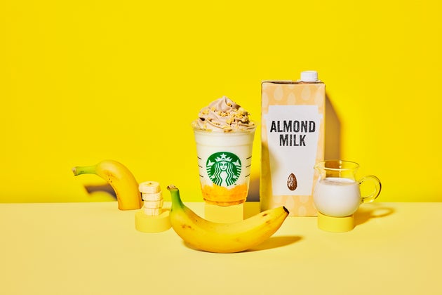 バナナンアーモンドミルクフラペチーノ