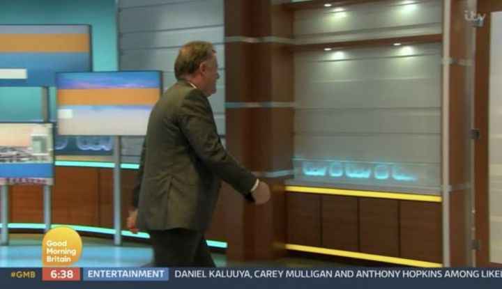 Piers Morgan stormed off the Good Morning Britain set