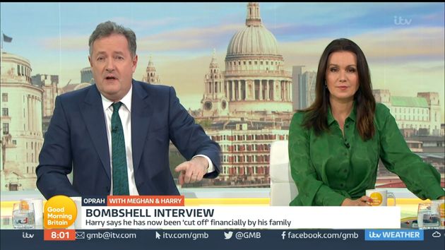 Piers Morgan on what would prove to be his penultimate episode of Good Morning Britain in March