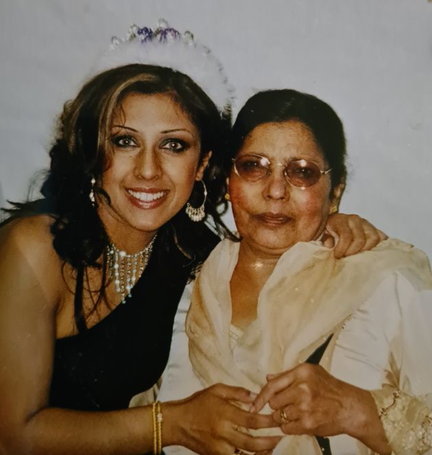 Narinder Kaur and her mother