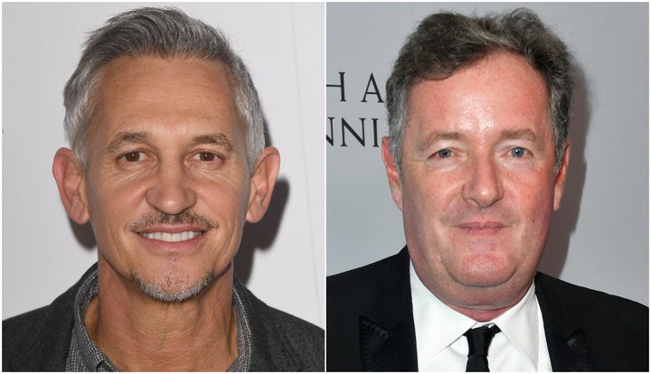 Gary Lineker and Piers Morgan