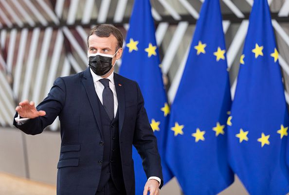 Emmanuel Macron lors du Conseil européen de Bruxelles en décembre 2020.