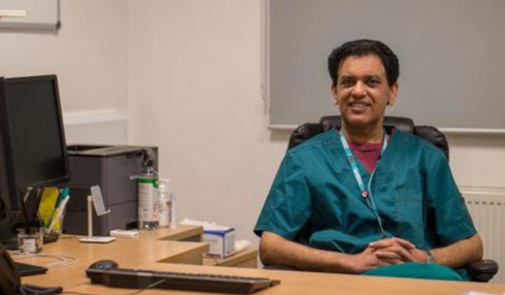 Dr Zahid Chauhan, an Oldham GP who held the first Covid-19 vaccine clinic for the homeless